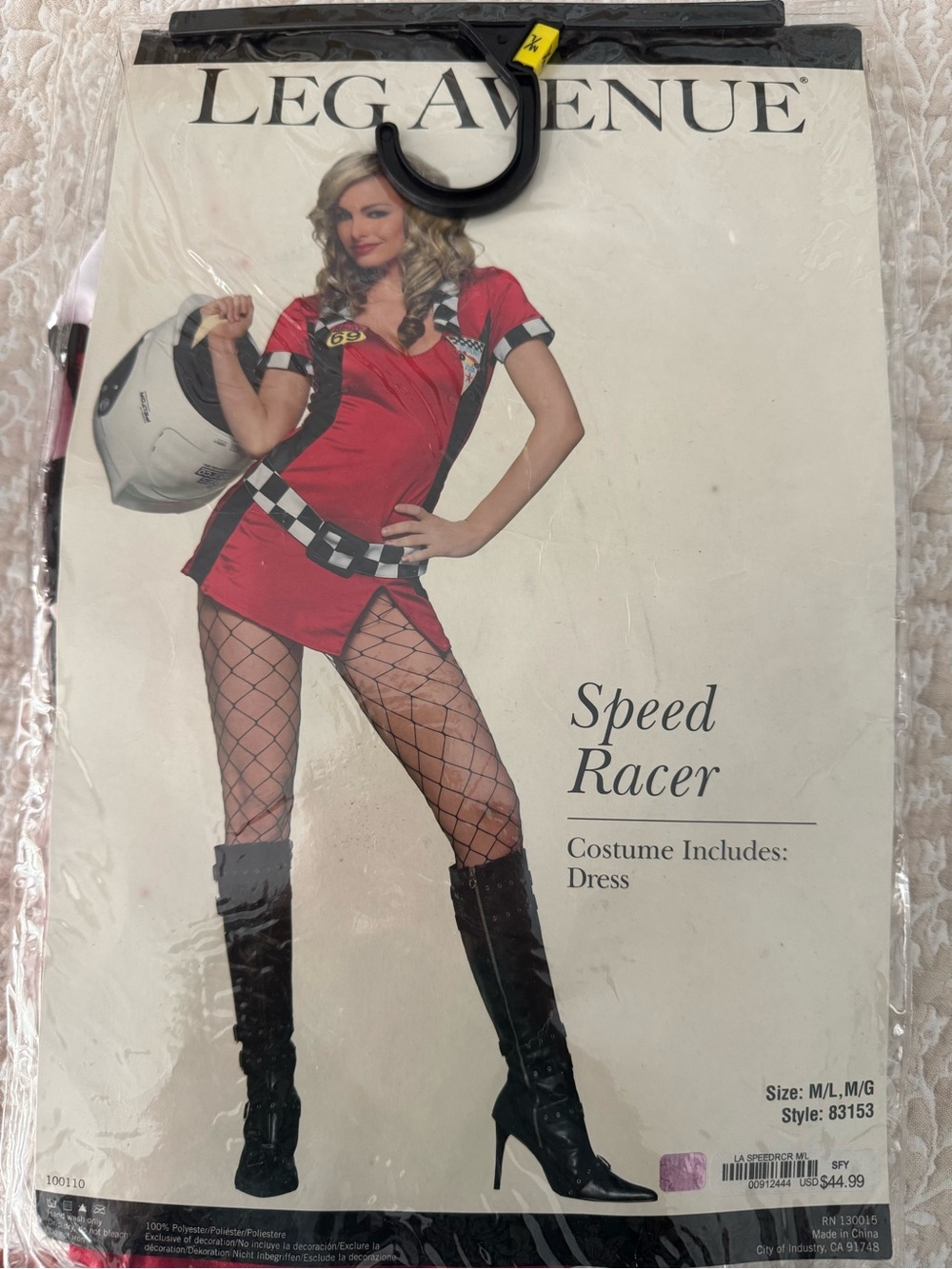 Leg Avenue Speed Racer Halloween costume size M/L